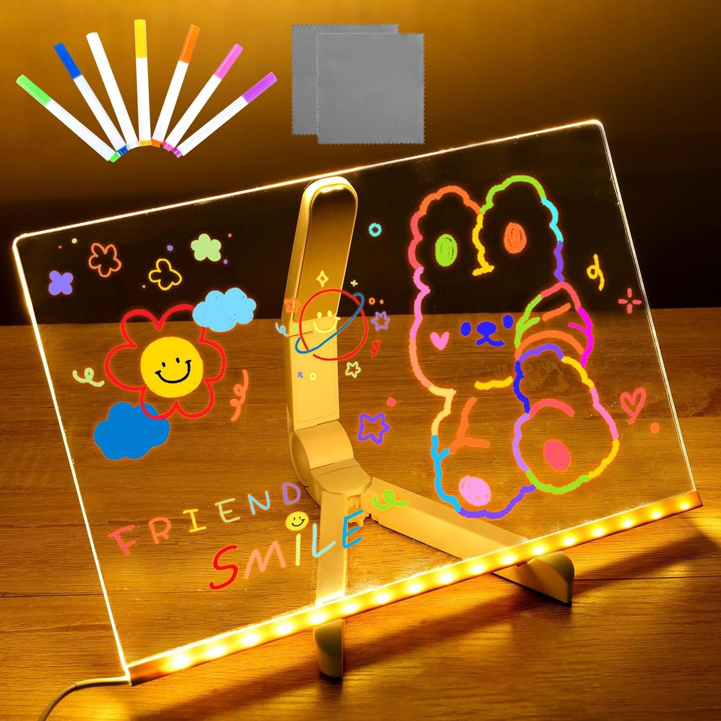 AuvelyaScreen™ - Planche à dessin lumineuse à LED pour enfants
