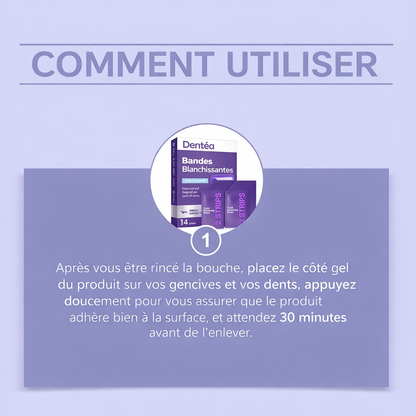 Bandes de blanchiment Violettes - Dentéa