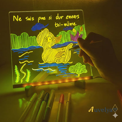 AuvelyaScreen™ - Planche à dessin lumineuse à LED pour enfants